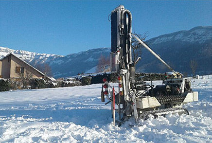 Etude g&eacute;otechnique dans la neige